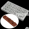 Baking Moulds 26 Style Polycarbonate Chocolate Bar Molds Baking Cake Beln Sweets Candy Mod Confectionery Tools For Bakeware 220601 D Dhkwp