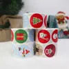 Gift Wrap 500pcs Christmas Self Adhesive Tag Stickers Santa Snowmen Deer Xmas Decorative Presents Labels Decals For Guest