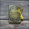 Present Wrap 20/50/100st Foil Gold Koranstil Eid Mubarak Candy Box Islam Ramadan Gift Muslim Festival Party Decoration Supplies 2204 DHKN7