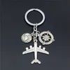 Party Supplies European and American cross-border aircraft travel key chain pendant