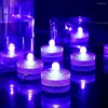 Strings 12Pcs Submersible LED Light Flameless Candle Tealights Underwater Pool Lights For Wedding Home Vase Festival Party Decoration