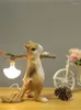 Bordslampor harts ekorre lampa mini led sm￥ nattl￤tt barn rum dekoration djur skrivbord s￤ng hem deco