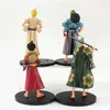 4pcs set Anime One Piece Zoro Luffy Usopp Sanji Action Figures Japanese Warriors Figurine PVC Collection Model ToyX0526252H9929269