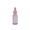 Empacado vac￭o Vidrete transparente de color rosa Cosm￩tico Cosm￩tico Pipeta de cuello de goma Pipeta Vials recipiente de envasado recargable 5 ml 10ml 15ml 20ml 30ml 50ml 100ml