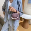 Abendtaschen Perlengriff Super Mini Design PU Leder Schulter für Frauen 2022 Umhängetasche Reisehandtaschen Steinmuster