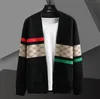 Cappotto maglione da uomo Luxury GGity Letter Brand Fashion Uomo Abbigliamento Designer Cardigan a contrasto Sweter De Hombre