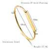 Bangle Name ID Bracelet Bangles Fashion Gold Color Stainless Steel Cuff Bracelets For Women Jewelry Braclets 2022