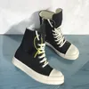 Men's breathable canvas shoes high fashion sneakers lace-up boots for men and women