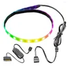 Computer Cables COOLMOON CM-LS40 5V ARGB PC Case LED Light Bar SATA 3PIN Desktop Lamp Strip 40cm Motherboard RGB Decoration Accessory