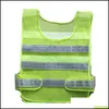 wholesale Reflective Safety Supply High Visibility Reflective Vest Safety Clothing Hollow Grid Vests Warning Working Construction Drop Deliver Dhnbm