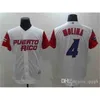 Maglia da baseball Proword Air01 Puerto Rico 9 Javier Baez 21 Roberto Clemente 1 Carlos Correa 2017 World Baseball Classic USA 45 Donald Trump Yadier Molina Maglia da baseball