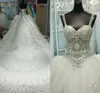 Bling Rhinestone Suknia ślubna Sweetheart Crystals Luksusowe sukienki ślubne na zamówienie Saudyjskie arabskie 2023 Vestidos Noiva Mariage