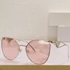 Occhiali Symbol Metal Pink Sunglasses Gold Eyewear Frames SPR50Z Housewife Inspired Logo Lens with Triangle Pattern Womens Personalized Casual Glasses PR50Z