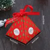 Kerstcadeau -wrap dozen Santa Claus Elk Candy Box Paper Present Boxes Party Decor P1028