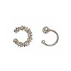 Backs Earrings Metal Ball Ear Bone Clip Cuff Delicate Cuffs Fake Piercing For Women Trend Jewelry 2022 Gift