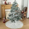 Decorazioni natalizie 60% Gonna ad albero morbida squisita flanella inverno inverno decorazione per feste natalizie