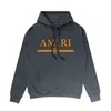 Mode Amirs Sweat à capuche Sweat terme hiver longue marque Sweats à capuche avec lettres pour hommes et femmes Casual coton pull en vrac surdimensionné 6K7Y