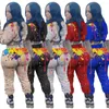 Pantalon deux pièces femme Splash-ink Print survêtements femmes ensemble sweats à capuche sweat et pantalons de survêtement survêtement femme tenues assorties