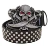 American Euro Punk Big Head rivet Rock Claw Belt Fashionable Men and Women Personalité Personnalité Personnalité Personnalités non traditionnelles