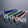 Multi Colors Glass Pipe Free Type Smoking Oil Burner Pipes Bubbler Mini Hand Pipe Thick Pyrex Tobacco Tools Small Dab Rigs