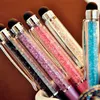 2 in 1 Crystal Ballpoint Pen with Stylus Touch Screen Pens for Mobile Phone Tablet Smart Pencil