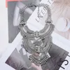 Choker Vintage Collier Collier Femmes Long Maxi Chunky Big Déclaration Bijoux Accessoires Femme