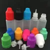 Flaconi contagocce vuoti in plastica liquida con tappi per bottiglie a prova di bambino Punte dell'ago