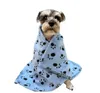 Fast ship Dog Blanket Cat Super Soft Kennel Puppy Blanket with Paw Print carpet Washable Premium Warm for Small Medium Dogs Kitten mats