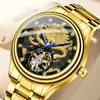 Polshorloges fngeen heren top luxe gouden polshorloge waterdichte automatische mechanische horloges Dragon Diamond Tourbillon Clock Relogi7741876