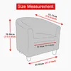 كرسي أغطية أريكة تمتد لغرفة Lving Room Single Couch Charshair Club Slipcover Tub Furniture Protector