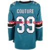 2022 RETRO RETRO LOGAN Couture Hockey Jersey Sharks Erik Karlsson Mario Ferraro Timo Meier Tomas Hertl Alexander Barabanov Luke Kunin Nick Bonino Svechnikov