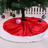 Christmas Decorations 120cm Tree Skirt Soft Anti-fade Round Festival Prop Washable Party Decoration Xmas Floor Mat Supplies