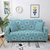 Couvriers de chaise Bohemian Mandala Sofa Scencover Elastic Cover For Living Room Corner Chaise Lounge Sectional Couch 1-4 Seseat