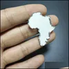أسود أفريقيا خريطة أقراط للسيدات مجوهرات مرآة أكريليك أزياء الملحقات إسقاط التسليم 2022 DHIML