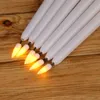 LED Battery Operated Flickering Flameless Candle Taper Stick Candle Lamp Hallowmas Christmas Birthday Party Decoration Candles BH73314966