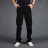 Men's Pants Men's Cargo Mens Casual Multi Pockets Men Outwear Army Straight Slacks Long Trousers Plus Size