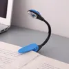 Night Lights Mini Reading Lamp Creative LED Small Light Bending Folding Portable Book Clip Desk Performing