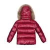 Abrigo de invierno para niños para niñas Ropa grande de piel real para niños Ropa para niños Ropa para bebés Traje de nieve cálido y grueso Chaqueta para niños pequeños con capucha 1945248