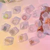 Mini Battery Storage Boxes Transparent Jewelry Plastic Cases Square Finishing Container For Button Batteries Earrings Rings Ornaments Necklace Small Accessory