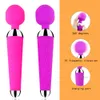 Beauty Items Powerful Oral Clit Vibrators USB Charge Av Magic Wand Vibrator Anal Massager Adult sexy Toys For Women Safe Silicone Product