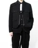 Erkek Suit S-6XL 2022 Erkek Giyim Saçları Stilist Moda Modeli Fermuar Dikişli Çift Katlı Çoklu Cepler Takım Artı Boyut Kostümleri