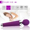 Itens de beleza poderosos vibradores orais de clitóris USB Charge Av Magic Wand Vibrador Anal Massageador adulto brinquedos sexy para mulheres Produto de silicone seguro