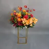 Party Decoration Metal Iron Stand Road Lead Wedding Props Artificial Flower Supplies Arch T-stage Decor 4pcs/set