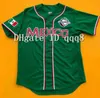 Proword Air01 Top Quality Custom Mexico Jersey White Green 100% sömd Baseball Jersey Size S-4XL