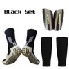 Elleboog knie pads een set hight elasticiteit shin guard mouwen voor voetbal volwassenen kinderen voetbalapparatuur professionele been cover sport protective spullen 221027