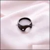 Кластерные кольца кластерные кольца 2pcs мода Тай Чи Инь Ян для женщин мужчины ретро панк -металлический черный белый сплетник