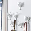 Hooks Wall Hanging Key Hanger Adhesive Coat Hook Animal Display Racks Clothes Keys Hang On The Storage Horns Hangers