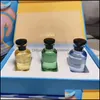 Déodorant anti-transpirant Nouvel emballage All Match Per Set Parfum attrayant Femme 10Mlx3Pcs Après-midi Nage Blue Box Suit Cologne Haute Qualité