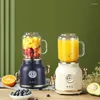 Juicers 220V Juicer Electric Multifunction Juice Blender Fruit Vegetables Food Maker With 550ml/600ml Portable Cup