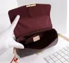 Croisette kompaktowa torba na ramię pokryta płótno skórzana złoto kolorowy sprzęt Klasyczny torebka luksusowa projektantka mody Cros229L